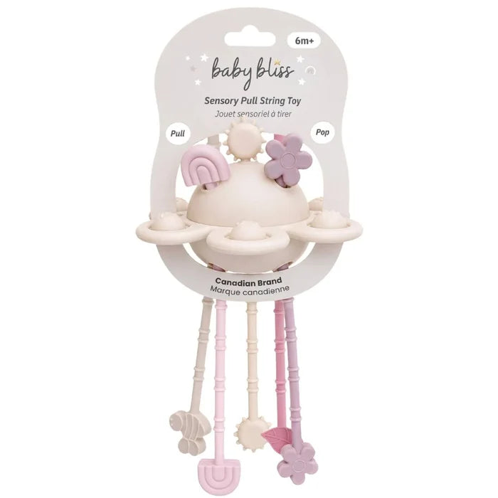 Baby Bliss Pull String Toy - Playful Petals