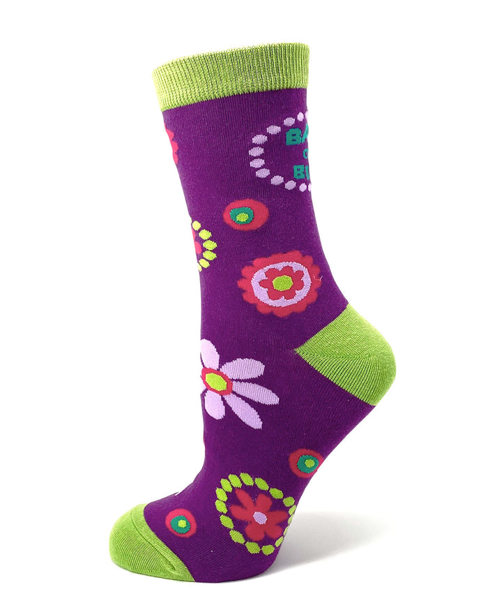 Funny Back OFF Bitch Novelty Socks
