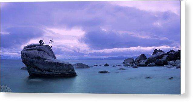 Bonsai Rock Blues By Brad Scott - Canvas Print-14.000" x 6.250"-Lake Tahoe Prints