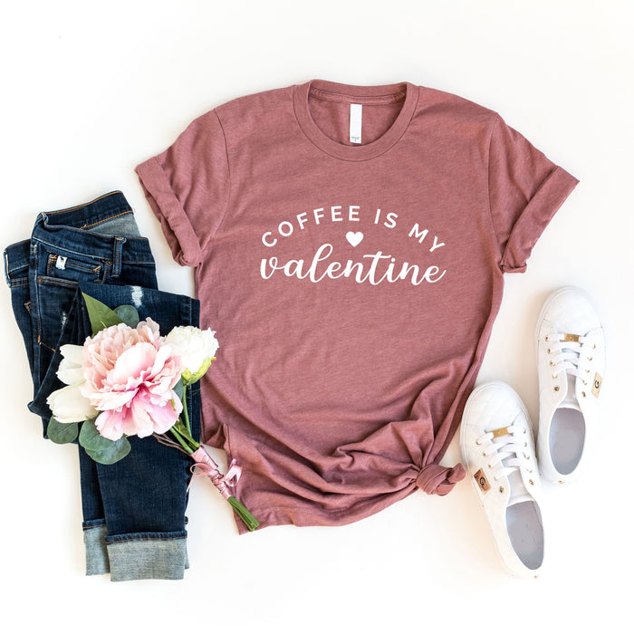 Coffee Is My Valentine graphic t-shirt, product photo 4