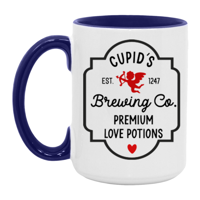 Cupid's Brewing Co ceramic coffee mug, product photo 7