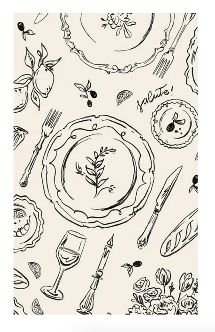 "Dinner Party" Guest Napkins