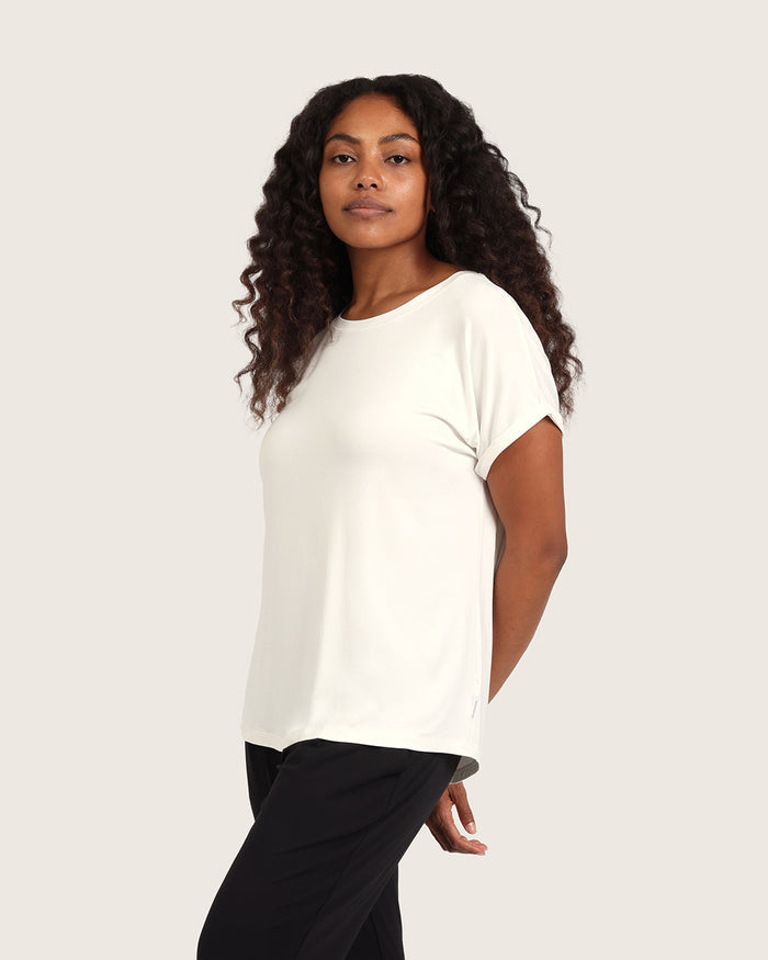 Downtime Lounge Top - Natural White