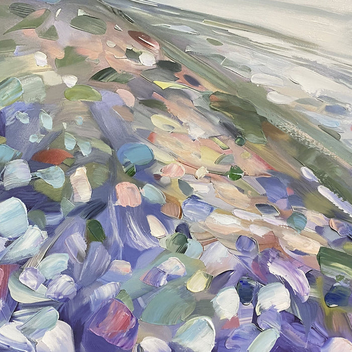 Heavenly View Textured Framed Artwork 100x100cm