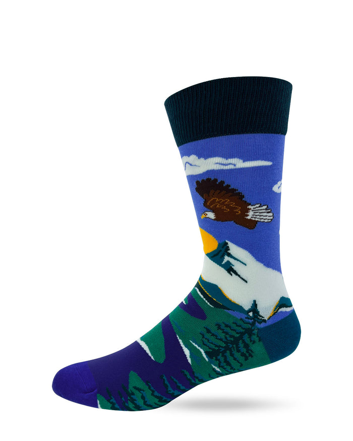 I Fuckin' Love it Out Here Men's Novelty Crew Socks