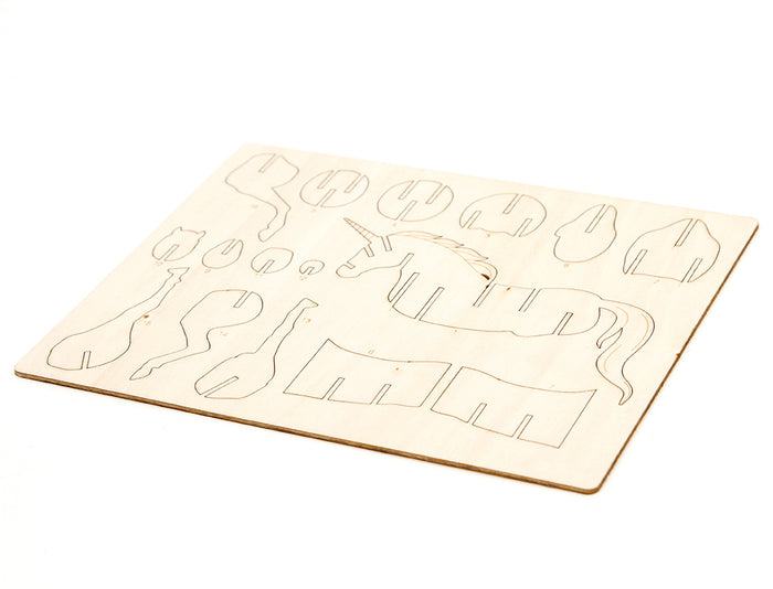 IncrediBuilds: Unicorn Book and 3D Wood Model