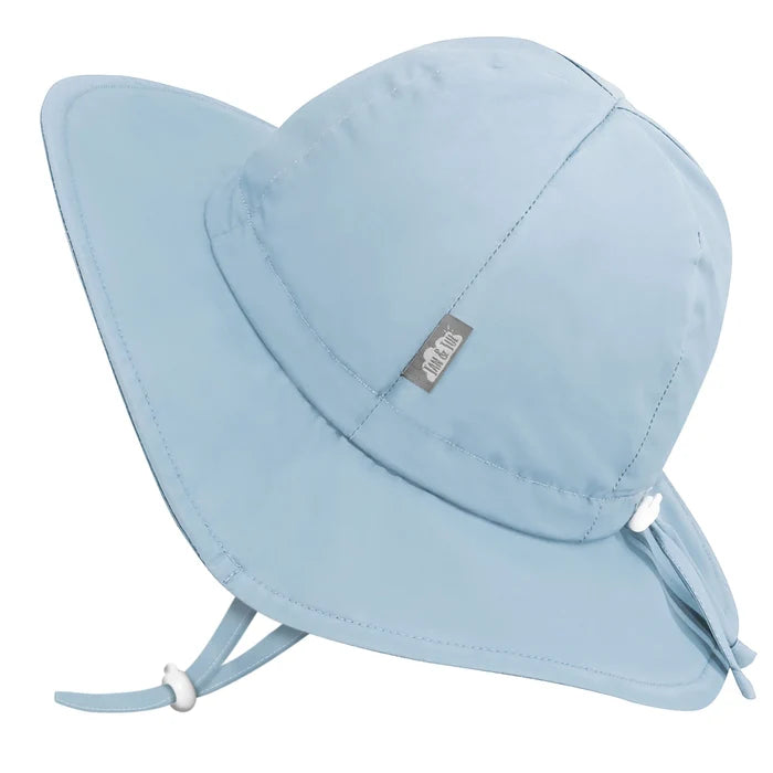 Jan & Jul Light Blue Cotton Floppy Sun Hat Lrg