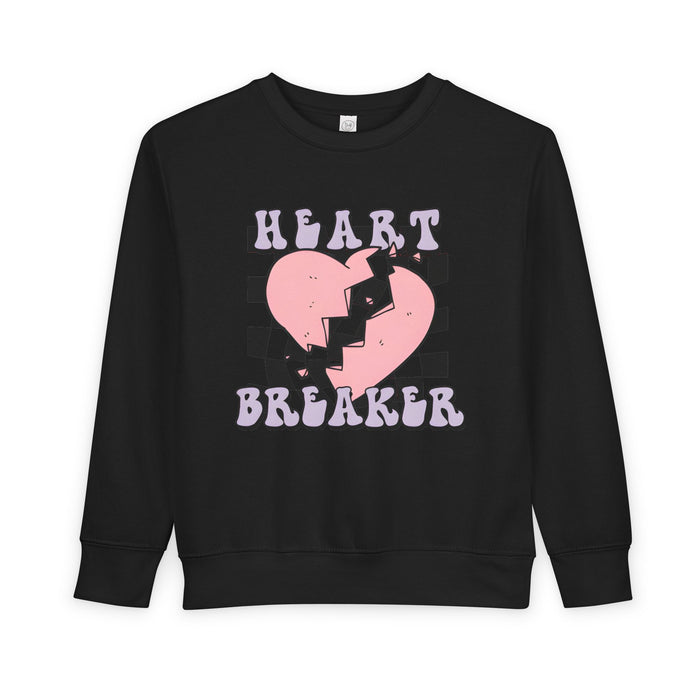 Heart Breaker kids crewneck sweatshirt in Black