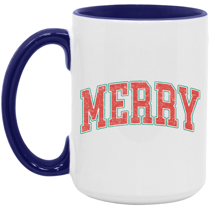 Merry University Christmas ceramic coffee mug, product photo 6