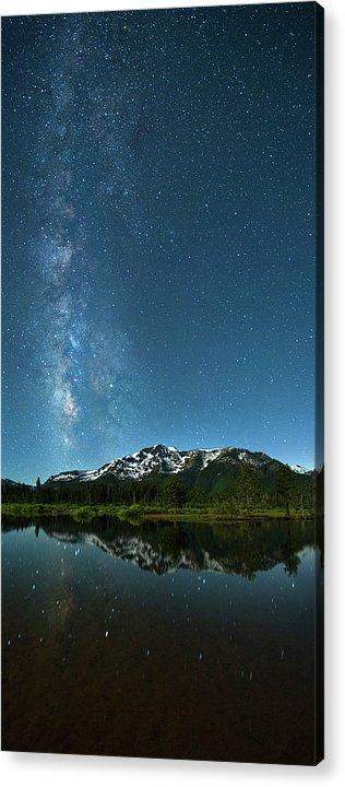 Milkyway Over Tallac By Brad Scott - Acrylic Print
