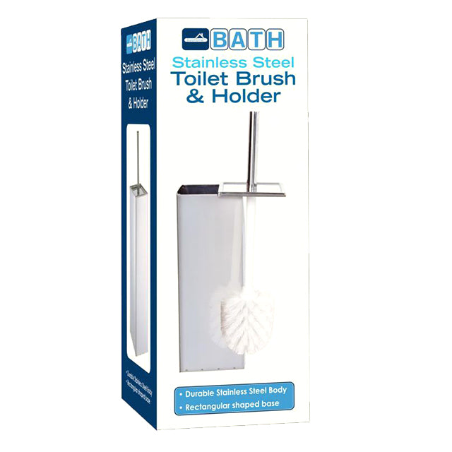 Stainless Steel Toilet Brush & Holder