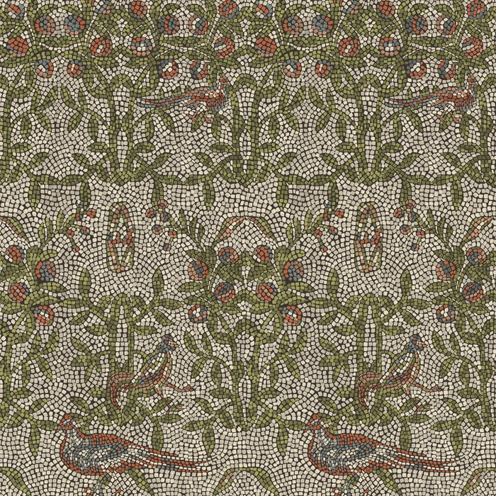 DOUBLE ROLL / Green Strata Mosaic