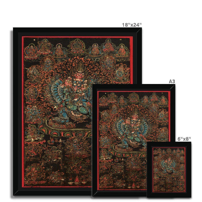 Vajrabhairava, 18th Century Tibet | Framed Print