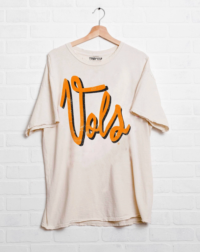 Vols Off White Thrifted Tee