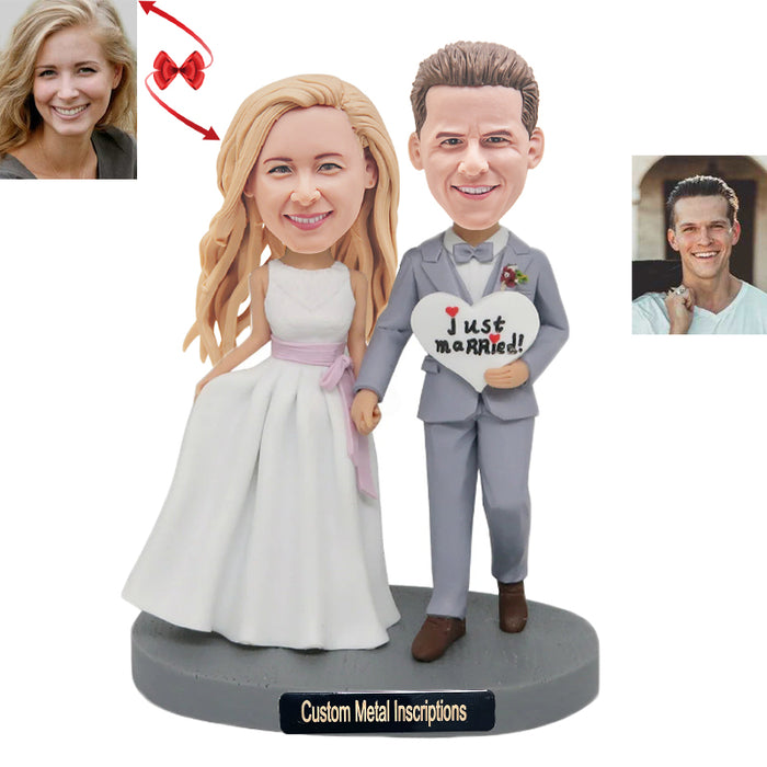 Warm Couple Custom Bobblehead