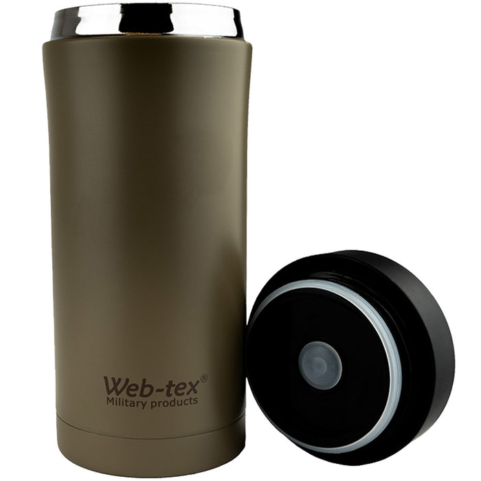 web tex open coyote ammo pouch flask stainless steel