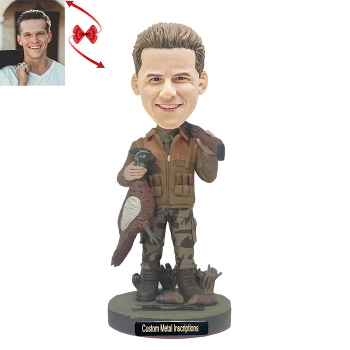 Wild Chicken Hunter Custom Bobblehead