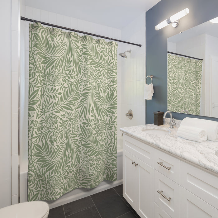 William Morris Larkspur Sage Green Shower Curtain