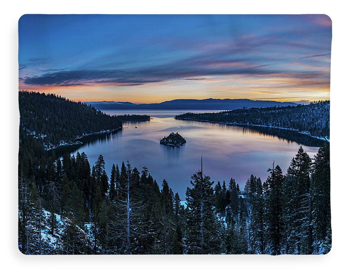 Winters Awakening - Emerald Bay By Brad Scott - Blanket