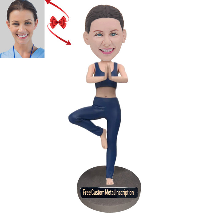 Yoga Instructor Custom Bobblehead