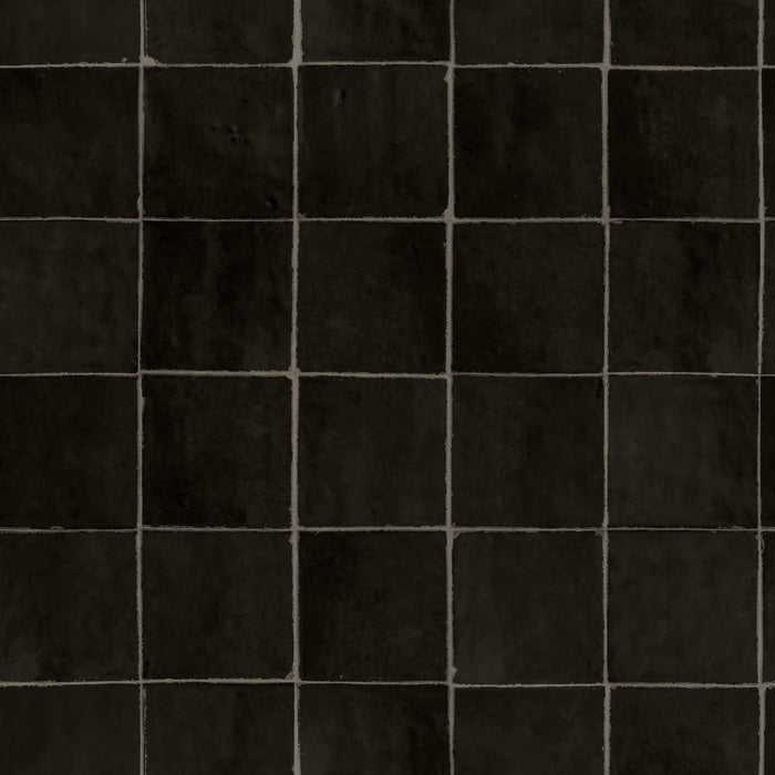 SINGLE ROLL / Black Zellige Tile