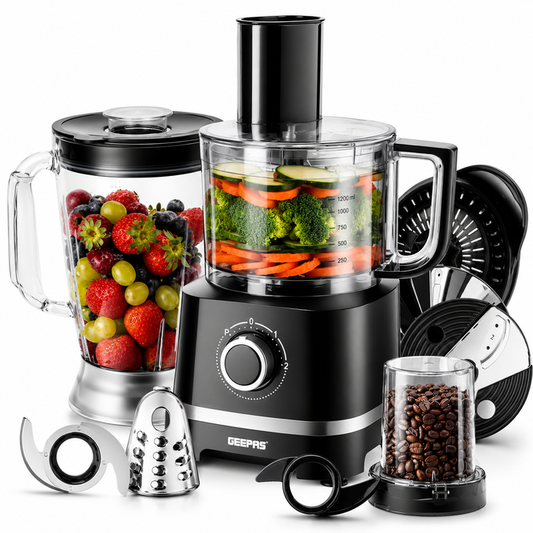 10-In-1 Multifunctional Food Processor, Juicer, Mixer and Blender
