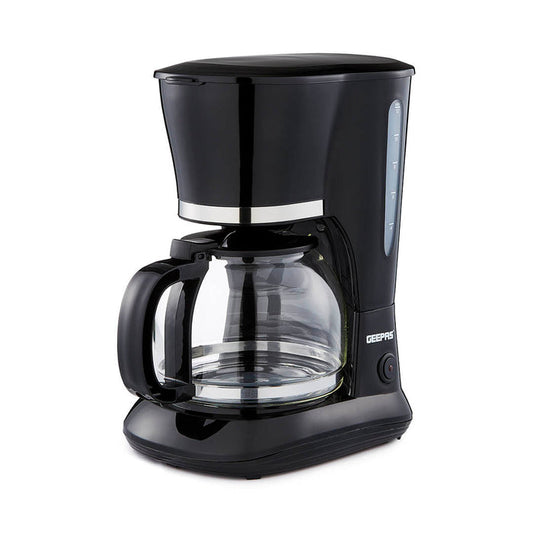 1.5L Black Automatic Filter Coffee Machine With Glass Carafe