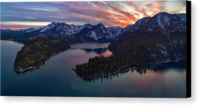 50 Shades Of Tahoe by Brad Scott - Canvas Print-14.000" x 6.375"-Lake Tahoe Prints