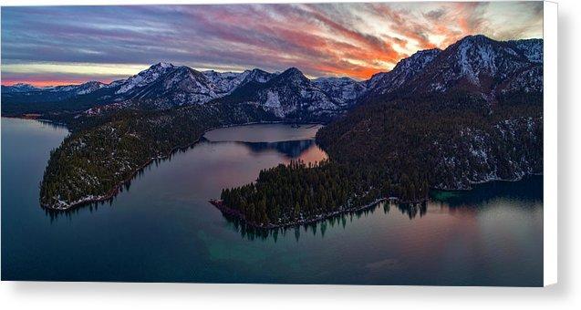 50 Shades Of Tahoe by Brad Scott - Canvas Print-14.000" x 6.375"-Lake Tahoe Prints