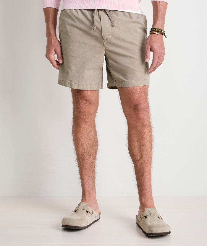 7” Pull-On Surfside Short - Khaki - Molly + Kate