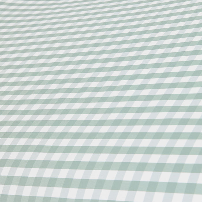 Amalfi Umbrella Scallop Edge Green/White Gingham