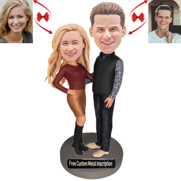 An Intimate Couple Custom Bobblehead