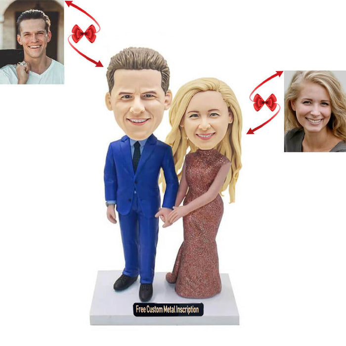 Anniversary Couple Custom Bobblehead