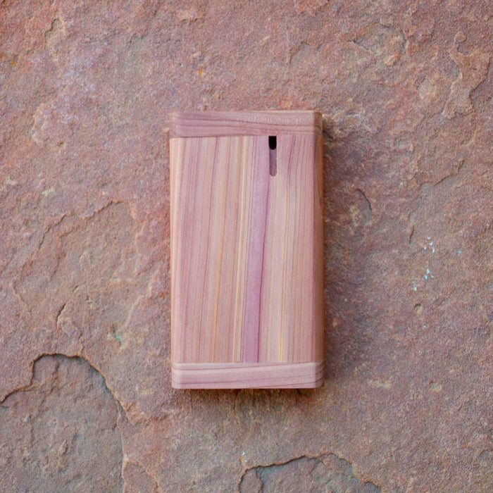 aromatic cedar wood dugout box for pipe (1352552611932)
