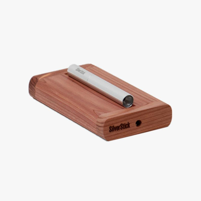cedar wood dugout box for silverstick pipe with filter (1352552611932)