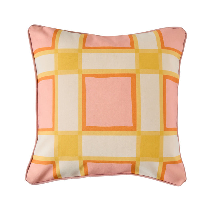 Aruba Orange Tile Outdoor Cushion 45x45cm