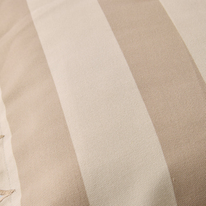 Aruba Scallop Edge Stripe Outdoor Cushion Sand 45x45cm