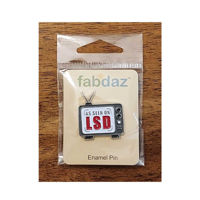 As Seen on LSD Enamel Pin with Metal Frame