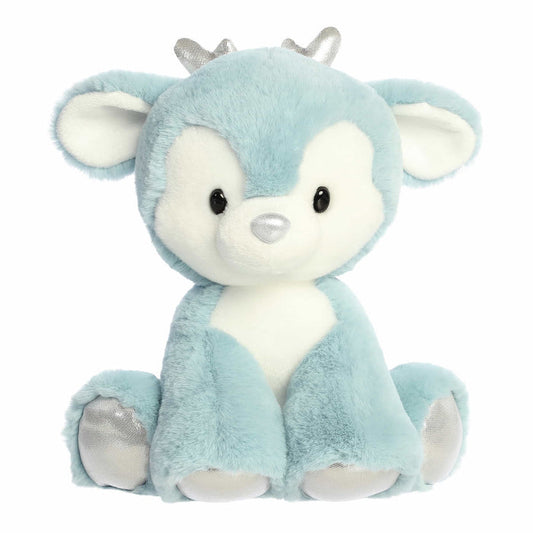 Aurora Plush 13 Inch Dashing Reindeer Blue Plush Toy