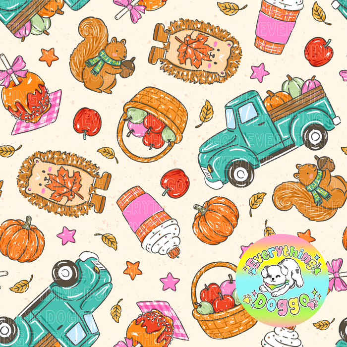 Autumn Whimsy - Bandana (Reversible)