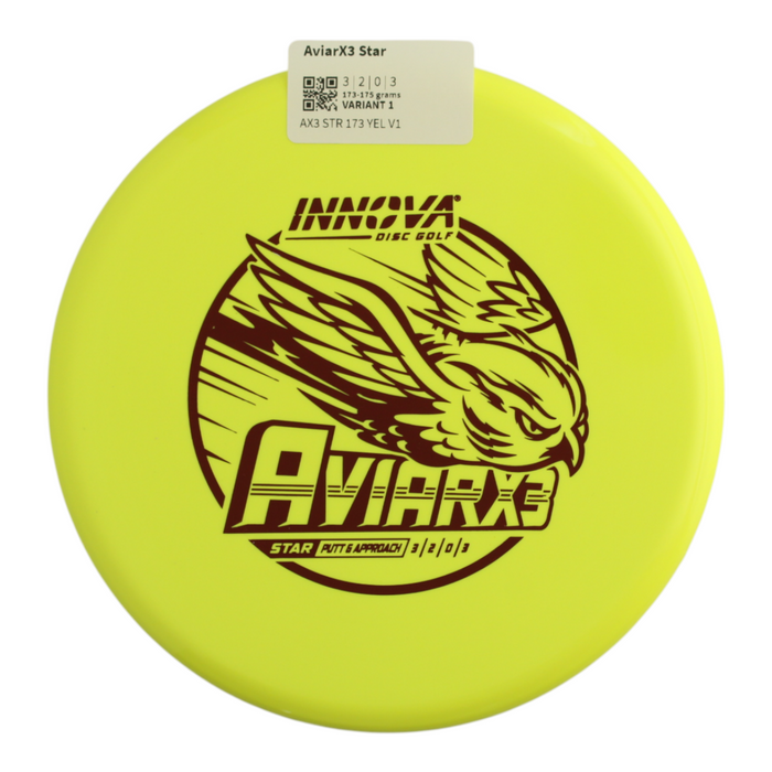 Innova Disc Golf Canada Star AviarX3 Putt & Approach Disc Innova Disc Golf Canada Star Aviar X3 Soft grip	Moderate durability stable finish	Best for putters and approaches	Good for  intermediate players	Excellent for touch shots	Retains grip even when wet