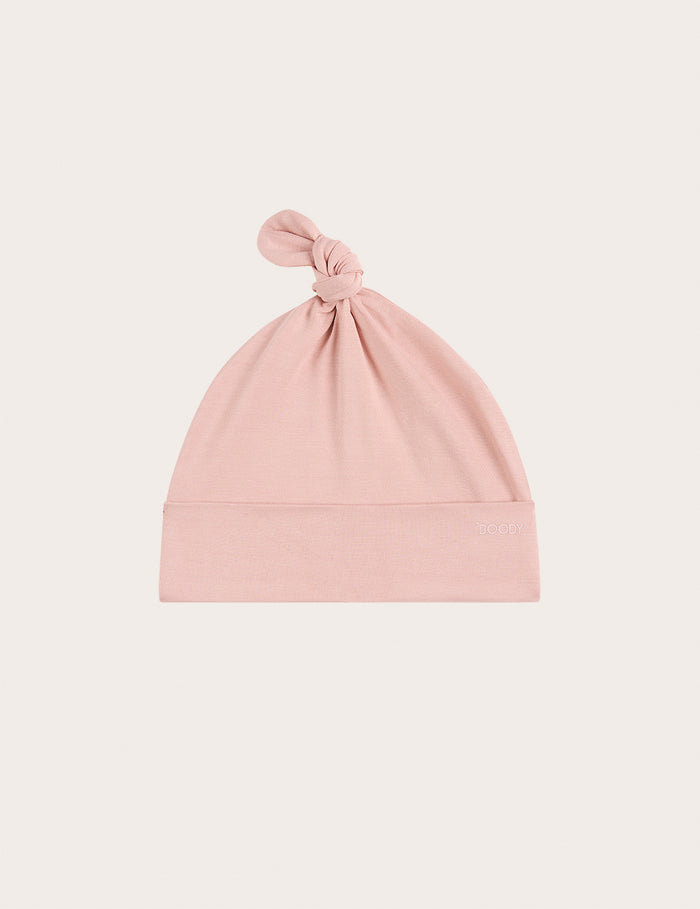 Baby Knotted Beanie - Dusty Pink