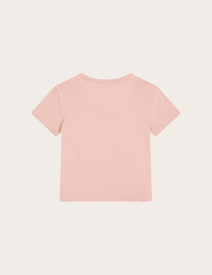 Baby Short Sleeve T-Shirt - Dusty Pink