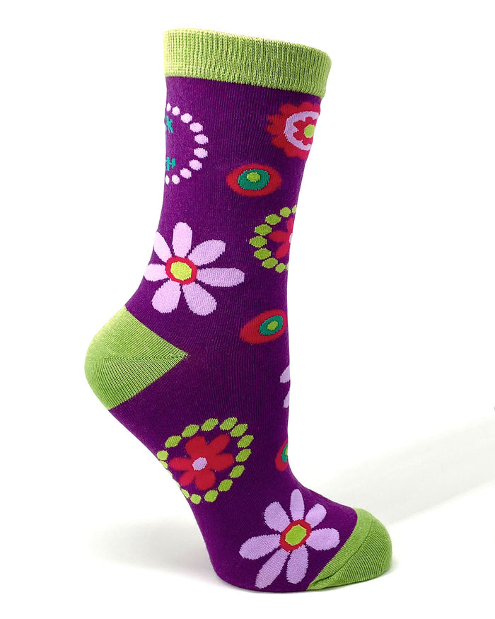 Sassy Back OFF Bitch Ladies' Crew Socks