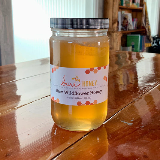 Bare Honey 3lb Raw Wildflower Honey