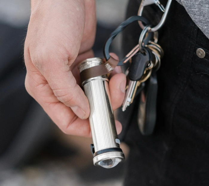Barebones Mini Rechargeable Flashlight, Silver