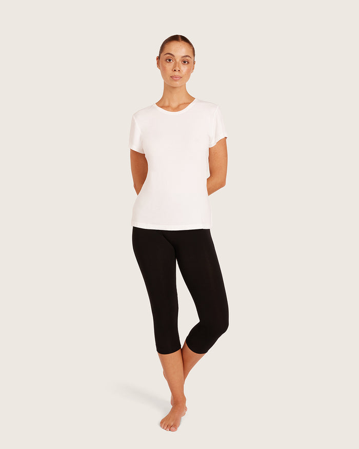 Base Layer 3/4 Leggings - Black