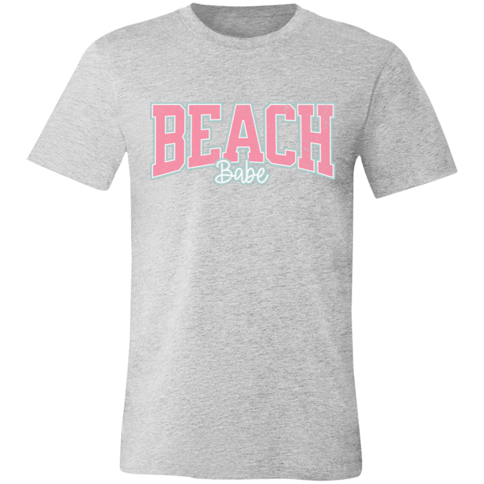 Beach Babe graphic t-shirt in Athletic Heather