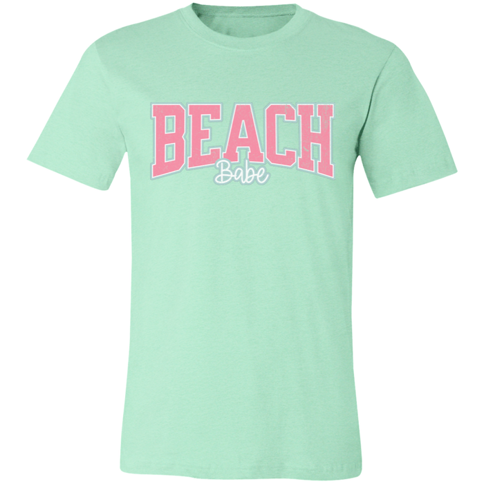 Beach Babe graphic t-shirt in Heather Mint