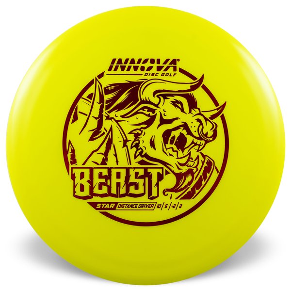 Innova Disc Golf Canada Star Beast Distance Driver INNOVA CANADA DISC GOLF BEAST BC STAR ONTARIO BEGINNER FRIENDLY DISTANCE EASY Innova Disc Golf Canada Grippy Beast Distance Driver  Beast Distance Driver Distance Driver	Superior grip	Great durability	Consistent flight path	Suitable for all skill levels	Good for distance and control	Versatile for different shots